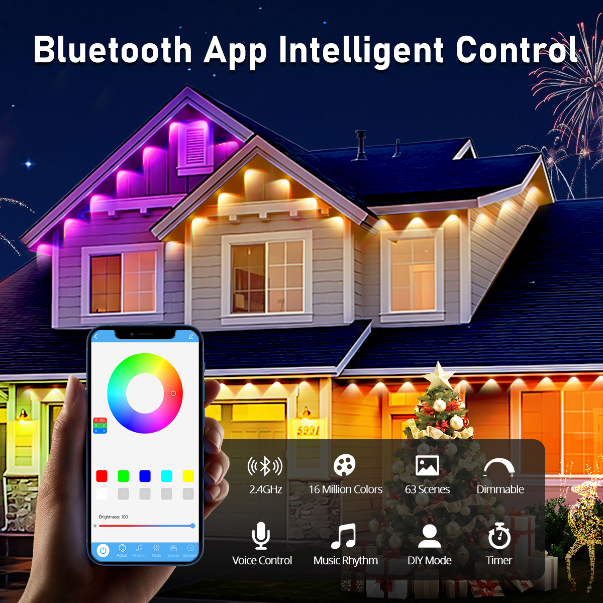 HCP044 蓝牙RGB屋檐灯